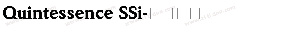 Quintessence SSi字体转换